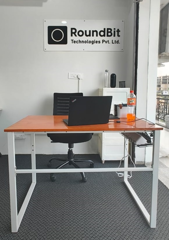 A workstation at RoundBit Technologies